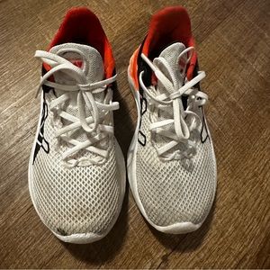New Balance Kids Running Shoes White Toddler Size 11 Orange White Black